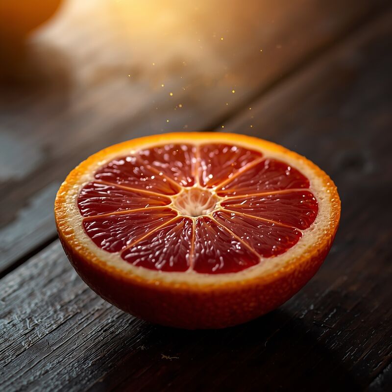 Vitamin C Bioflavonoide - Orangenfrüchte und Vitamin C Struktur